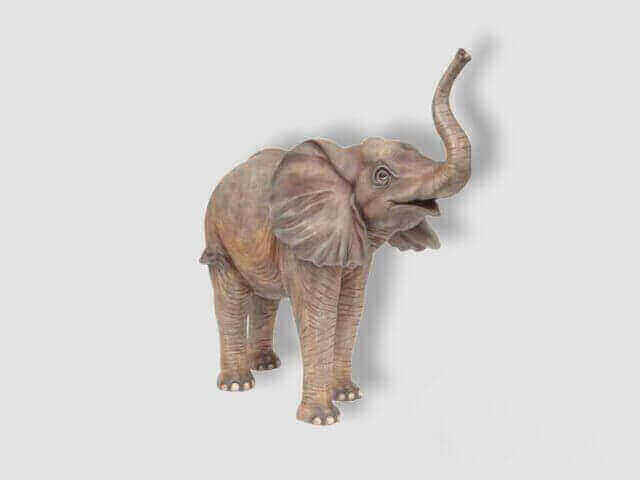 Deko Elefant natur