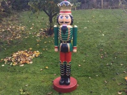 Large nutcracker as decoration for Christmas