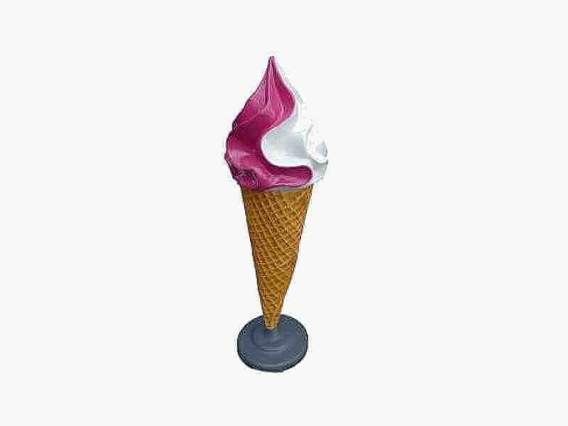 Promotional display soft ice cream raspberry design