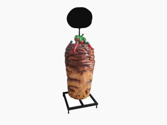 Kebeb advertising display doner kebab