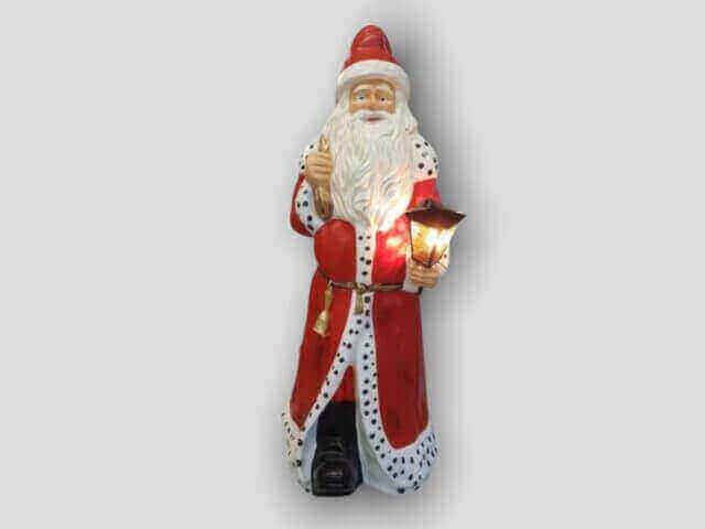 Weihnachtsmann 3D Illusion Lampe Nikolaus mit Wunschtext