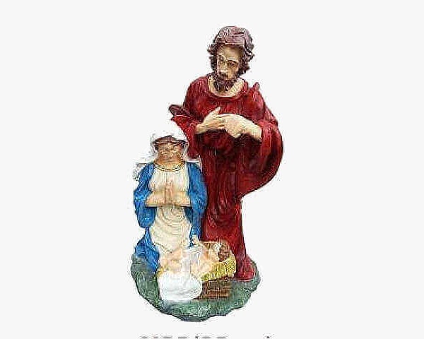 Krippenfiguren Maria Josef und Christuskind