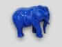 Deko Kunst Elefant in blau