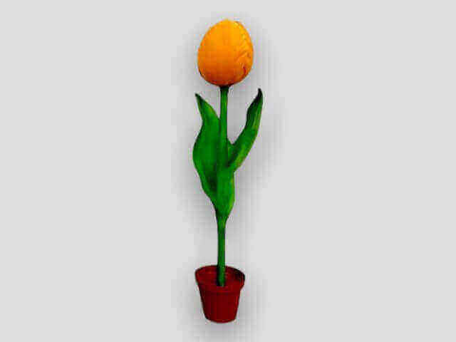 Riesige Deko Tulpe Orange