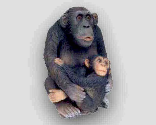 Deko Affe mit Baby